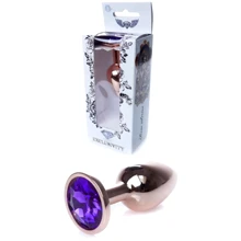 Анальна пробка із кристалом BOSS of TOYS Boss Series - Jewellery Red Gold PLUG Purple S, BS6400110: Для кого унісекс