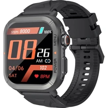 Смарт-часы Blackview W30 Black: Дисплей 1.91" TFT (380x320)