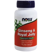 NOW Foods Ginseng & Royal Jelly 90 veg caps (Женьшень + маточное молочко): Форма выпуска Капсулы
