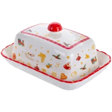 Масленка Lefard Christmas Delight 16.5 см (985-113): Тип масленка с крышкой