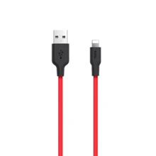 Кабель Hoco USB Cable to Lightning X21 Plus 2.4A 3m Black/Red: Тип USB Cable - Lightning