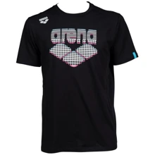 Спортивна футболка Arena TE T-Shirt 003765-501 46 темно-чорна з принтом: Вид Спортивные футболки