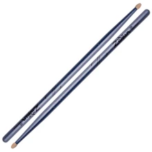 Барабанные палочки ZILDJIAN 5A Chroma Blue Metallic: Наконечник Деревянный