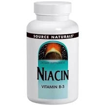 Source Naturals Niacin, 100 mg, 250 Tab: Тип вітамін B