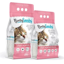 Наполнитель для кошачьего туалета Benty Sandy Baby Powder Scented Цветные гранулы 5 л/4.35 кг (BS-5004): Вид Глиняный