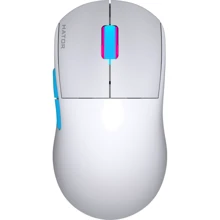 Мышь HATOR Quasar 2 PRO Wireless White/Cyan (HTM561WC): Интерфейс подключения Wireless, USB