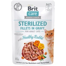 Brit Care Adult Cat Fillets Gravy Steril Healthy Rabbit pouch 85 г: Тип Влажный корм
