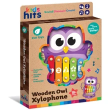 Дерев'яний ксилофон Kids hits Сова (5 клавіш, паличка) (KH20/019): Тип музыкальная игрушка