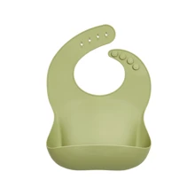 Нагрудник силиконовый Twins Bib TB-03-06, olive, оливковый: Производитель Twins