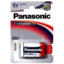 Panasonic Крона 6LR61= 6LF22 Everyday Power 1шт (6LF22REE/1BR): undefined undefined