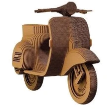 Картонный конструктор Cartonic 3D Puzzle Scooter: Вид гонки, машины, мотоциклы