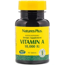 Nature's Plus, Vitamin A, 10,000 IU, 90 Tablets (NTP00981): Тип Витамин A