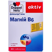 Doppelherz Aktiv Magnesium В6 30 tabs (DOP-52473): Тип Магний