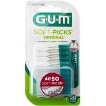 GUM Soft Picks large Набор межзубных щеток с фтором 50 шт: Вид Интердентальная