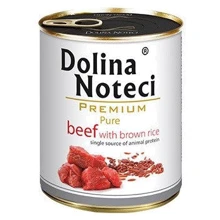 Вологий корм для собак Dolina Noteci Pure з яловичиною та коричневим рисом 800 г (DN 800 (601)): Тип Влажный корм