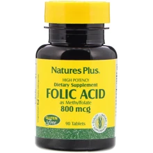 Nature's Plus, Folic Acid, 800 mcg, 90 Tablets (NTP1790): Тип Витамин B