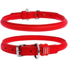 Нашийник круглий WAUDOG Glamour 13 мм 53-63 см червоний (35313): Виробник WAUDOG