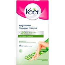 Veet Easy-Gelwax Восковые полоски для сухой кожи 12 шт.: Страна производитель Франция