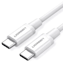 Кабель Ugreen ABS Shell USB-C to USB-C 1m White (60518): Тип USB-C - USB-C