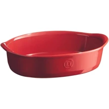 Форма для выпечки Emile Henry Ovenware овальная 27x17.5 см красная (349050): Крышка Нет