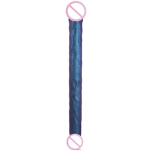 Фаллоимитатор двойной Strap-On-Me Double Dong Realistic Dildo - Snaky Мetallic Сolor: Назначение Для двойного проникновения