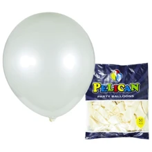 Воздушный шар Набор шариков Pelican 50 шт. 30 см перламутр белый (1250-745): undefined undefined