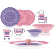Столовый сервиз Luminarc AMB Stony Pink&Purple 46 пр. (Q4732): Количество персон 6