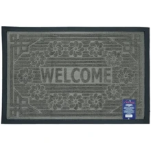 Коврик под двери Мой Дом Welcome 40х60 см серый (TZR01464/Gr): undefined undefined