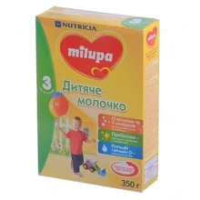 Milupa молочная смесь 350 г №3 молочко: Тип Детское молочко