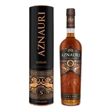 Коньяк Aznauri 5 Years Old 0.5л 40% в тубусі (PLK4820189290155): Об'єм, л 0.5