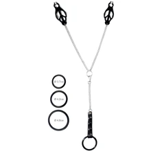 Зажимы для сосков с эрекционными кольцами Art of Sex - Nipple clamps for Men Black clover: Производитель Art of Sex