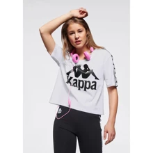 Футболка Kappa 89182129 L белая с принтом: Состав Хлопок