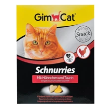 Витамины GimCat Schnurries для кошек таблетки с курицей и таурином 650 шт. 420 г курица (4002064419039): Вид Таблетки