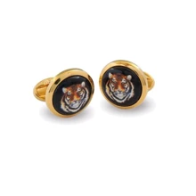 Запонки Halcyon Days Tiger Head круглі (098/10796): Виробник Halcyon Days