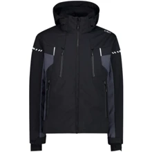 Гірськолижна куртка CMP Man Jacket Zip Hood (31W0337-U901) 46 чорна з капюшоном: Вид Гірськолижні куртки