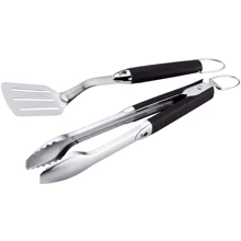Набор для барбекю Набор инструментов для гриля из 2-х приборов Weber Tool Set (6645): Размеры, мм Длина лопатки и щипцов: 355 / Размеры поверхности лопатки: 88х98