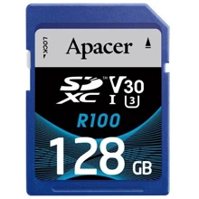 Карта памяти Apacer 128GB SDXC Class 10 UHS-I U3 (AP128GSDXC10U7-R): Тип карты SDXC