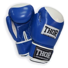 Перчатки боксерские THOR COMPETITION 16oz /Кожа /сине-белые: undefined undefined