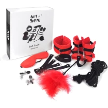 Набір БДСМ Art of Sex - Soft Touch BDSM Set 9 предметів червоний: Виробник Art of Sex