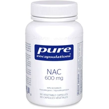 Pure Encapsulations NAC (n-acetyl-l-cysteine) 600 mg 90 caps N-ацетилцистеин (PE-00189): Тип N-ацетилцистеин