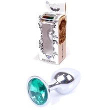 Анальний затор Boss Series - Jewellery Silver PLUG Green S (BS6400011): Для кого унісекс