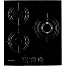 Варочная поверхность газовая Pyramida PFG 450 S BLACK: Расположение панели Фронтальное
