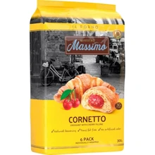 Круассаны Maestro Massimo Cornetto Cherry с вишней 300 г (8050705434480): Вес нетто 300 г