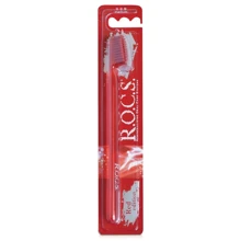 Зубная щетка R.O.C.S. Red Edition Classic средняя, красный (4607152730494): Вид Обычная