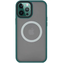 Чохол для iPhone Mobile Case TPU+PC Metal Buttons with MagSafe Green для iPhone 13 Pro Max: Колір зеленый