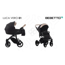 Универсальная коляска 2 в 1 Bebetto LUCA VERO (01) черный (503.34.18.001): Тип коляски универсальная коляска (2-в-1)
