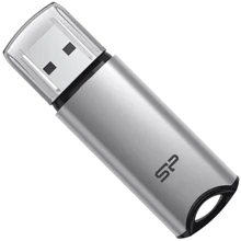 USB-флешка Silicon Power 64 GB Silicon M02 USB 3.2 Aluminum Silver (SP064GBUF3M02V1S): Стандарт USB USB 3.2