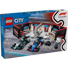 Конструктор LEGO City Гараж F1 и автомобили Mercedes-AMG и Alpine 678 деталей (60444): Серия City