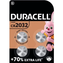 Duracell 2032 3V (DL2032/CR2032) тип «монета» 4 шт. (5000394071780): Производитель Duracell