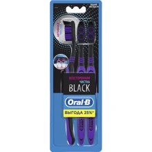 Oral-B Зубная щетка Всесторонняя чистка Black 40 3 шт.: Вид Обычная